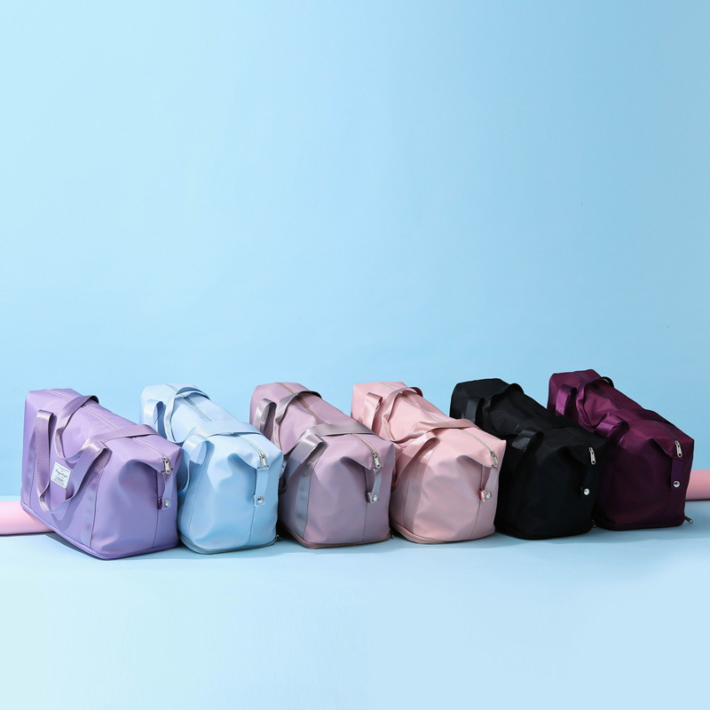 Wholesale short-distance travel bag wet and dry separation fitness bag large capacity yoga bag folding portable shoulder bag