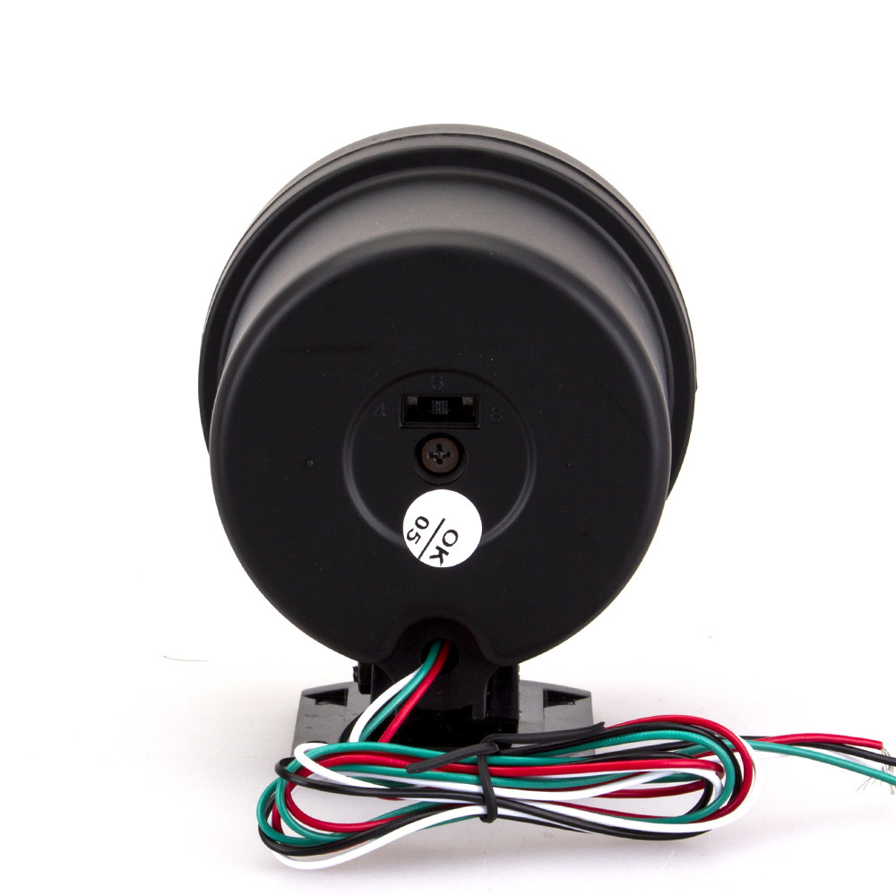 Cross-border hot selling car modified black tachometer car universal blue light tachometer 12v modified car instrument