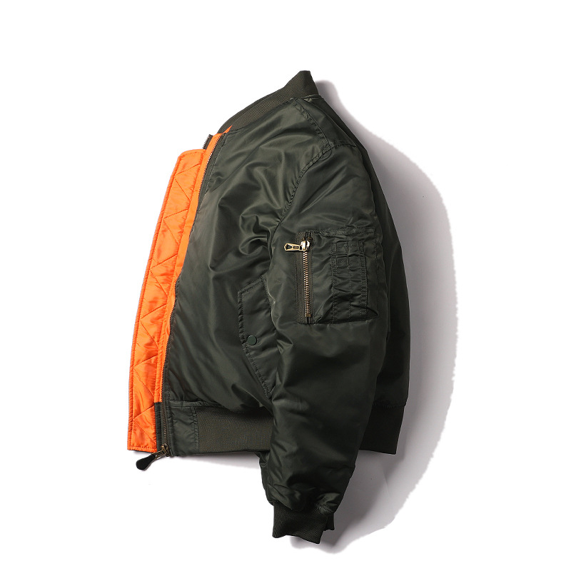 Norman Longmei military uniform classic MA1 autumn and winter thickened jacket pilot jacket Air Force men's fashion baseball uniform