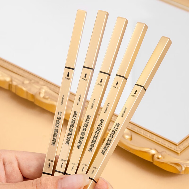 On behalf of the hair small gold bar eyebrow pencil small gold chopsticks double eyebrow pencil triangle very thin double eyebrow pencil waterproof sweat-proof non-blooming