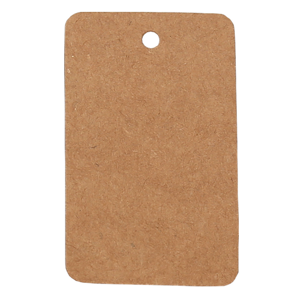 3*5cm blank tag product label clothing tag round corner baking packaging card Kraft paper decoration tag