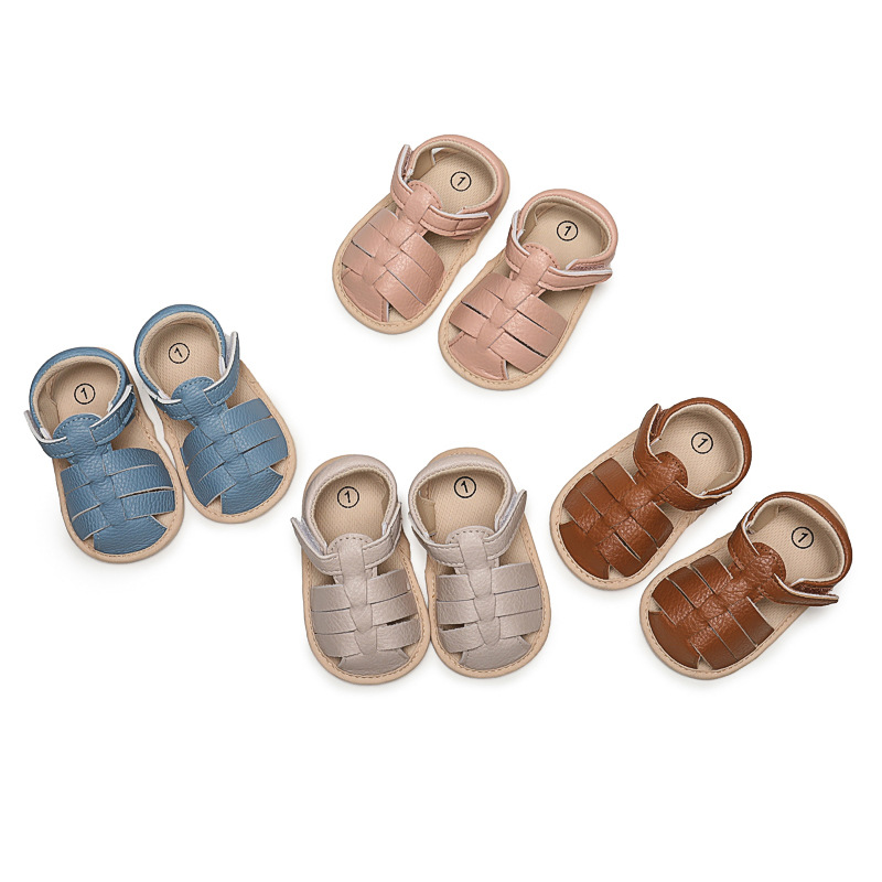 Cross-border hot summer baby sandals breathable soft rubber sole non-slip casual toddler shoes baby shoes one-piece delivery
