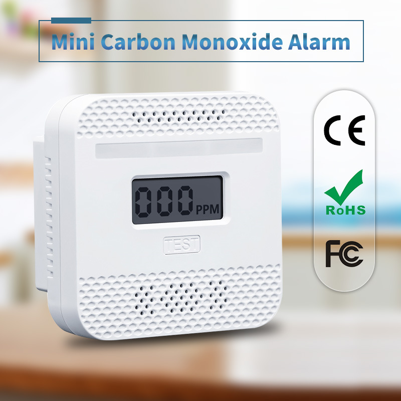 Cross-border new product mini car home COmini carbon monoxide detection alarm RV safety CO alarm