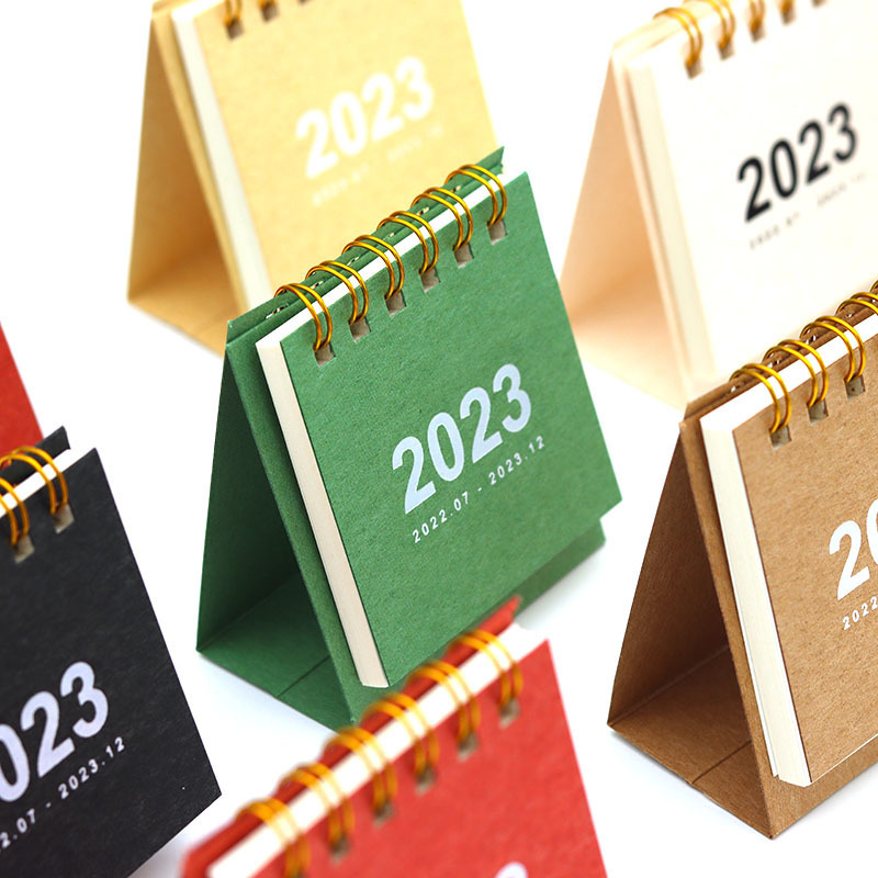 2025-2026 Taiwan Calendar Simple Unprinted Style Retro Mini ins Style Small Calendar Lunar Calendar Desktop Decorative Ornaments