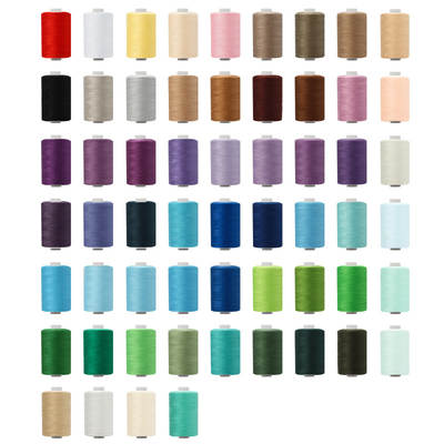 1000 yards high-speed polyester thread color combination household sewing thread hand sewing small thread thin thread two strands 402 sewing thread