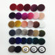 Ordinary buckle Korean gold velvet cloth button color round Joker fine coat cloth button accessories wholesale