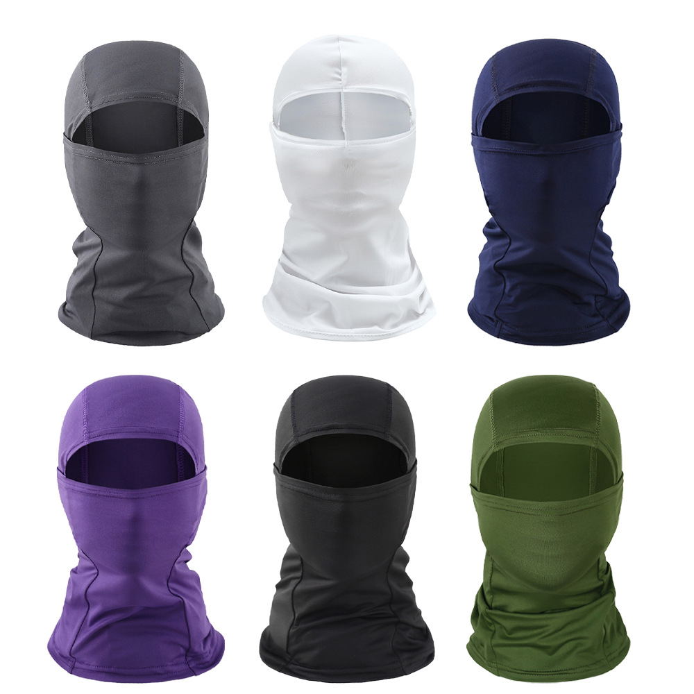Summer outdoor riding sunscreen cover quick-drying multifunctional Ice Silk motorcycle mask breathable masked pullover hat