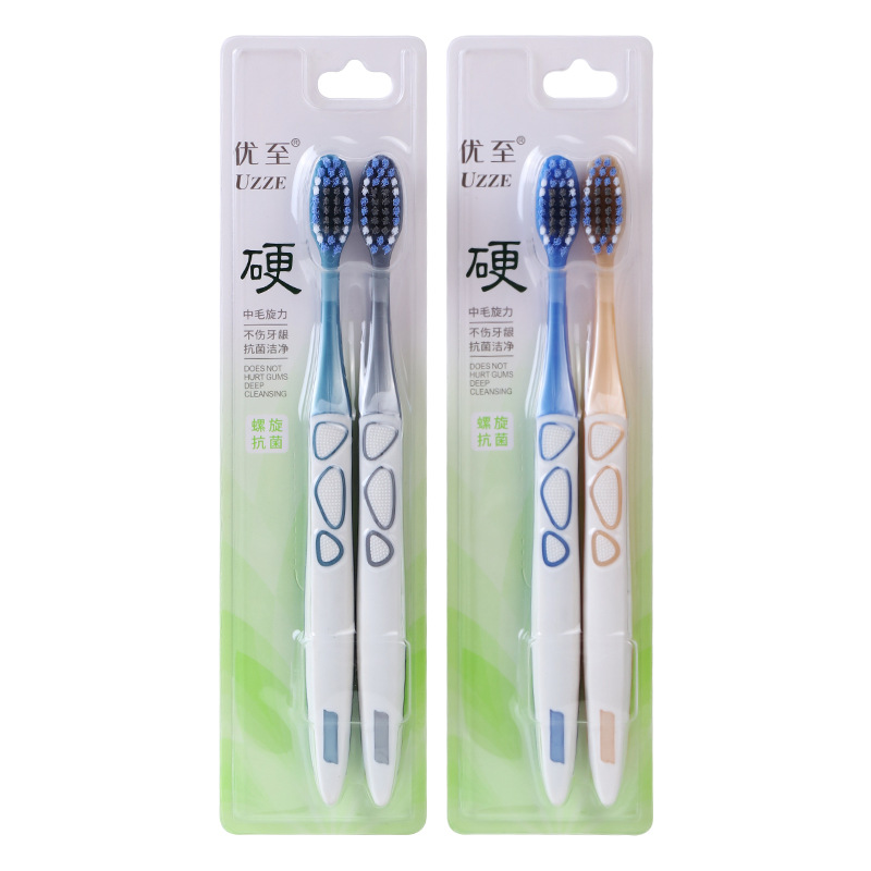 Men's medium bristle toothbrush high quality toothbrush wholesale adult big head independent packaging toothbrush high density brush wire