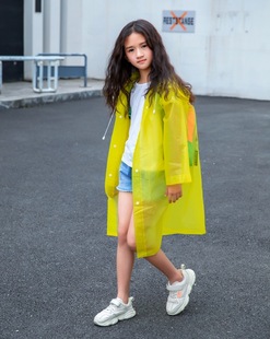 Non-disposable student children's raincoat wholesale outdoor waterproof thickened body eva conjoined raincoat factory direct sale