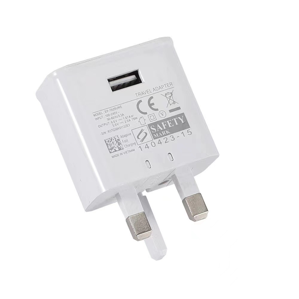 QC3.0 UK British mobile phone Charger single USB fast charge travel charge USB Charger charging head Wholesale