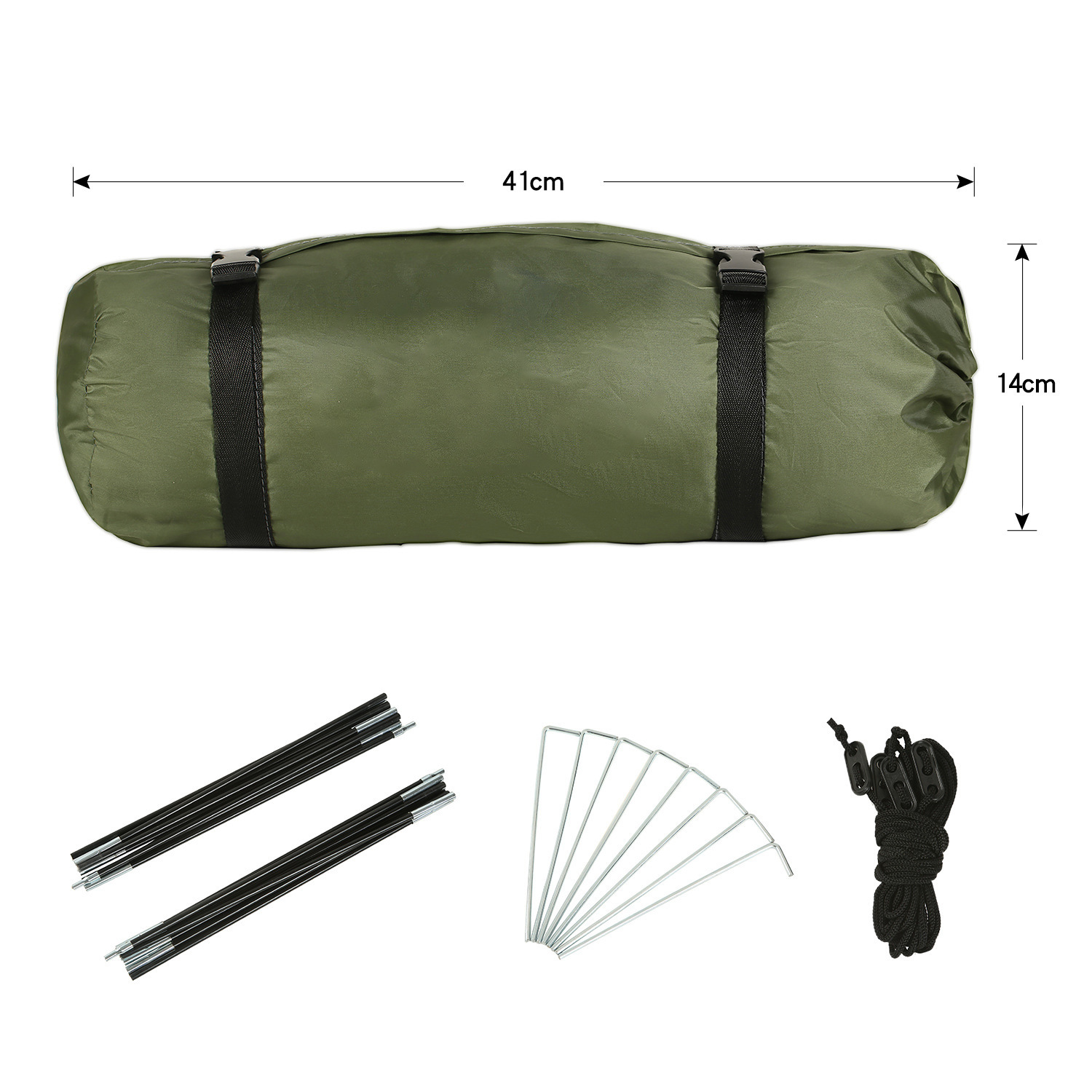 Internet Celebrity Camping Tent Outdoor Double Thickened Rainproof Double-layer Camping Tent Portable Beach Sunscreen Hand Tent