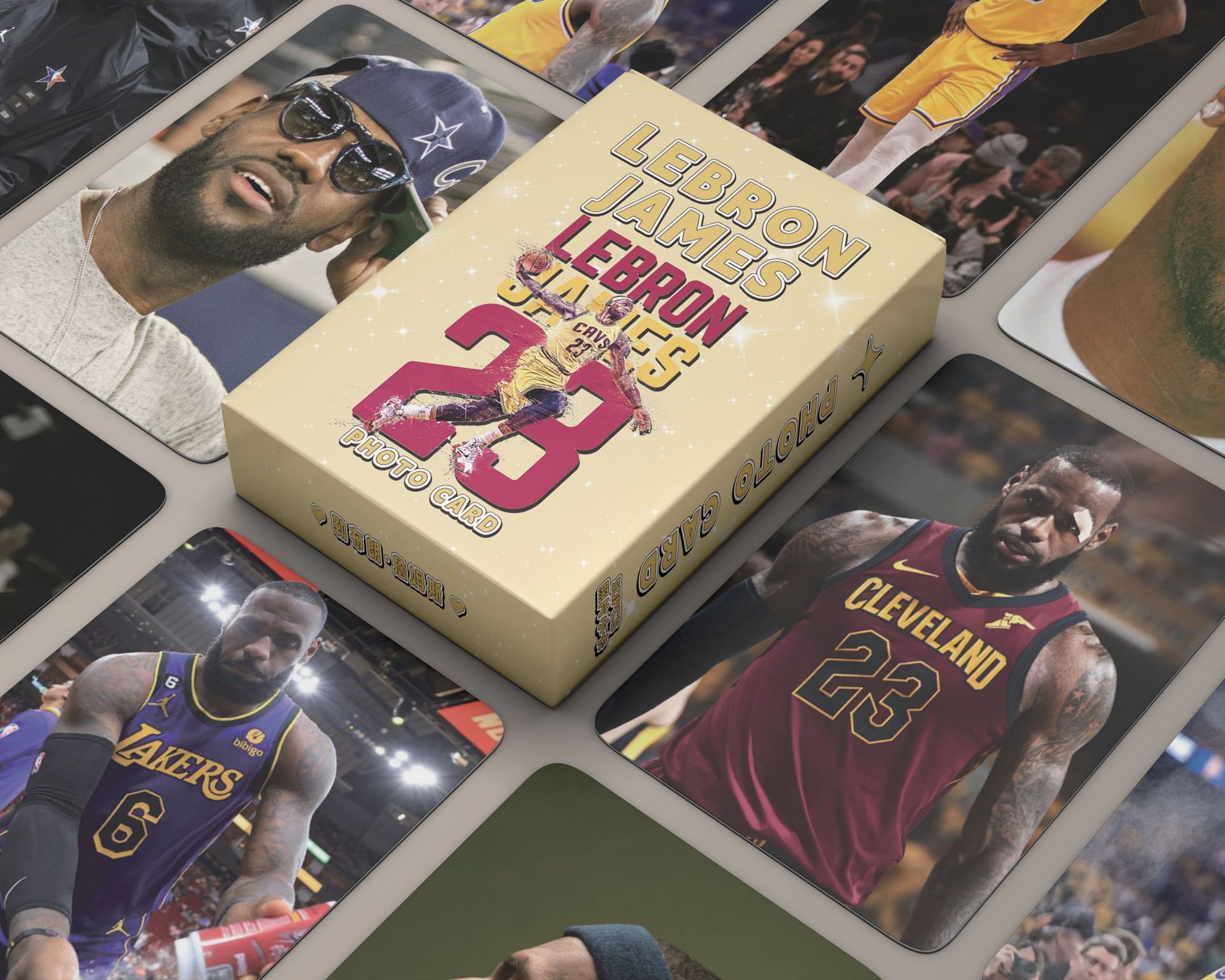 NBA球星小卡批發 詹姆斯庫里歐文科比杜蘭特周邊鐳射Lomo卡明信片
