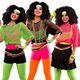 Exported to Europe and America 1980s Party Dance Ladies Fishing Net Mesh T-Shirt fishnet shirt