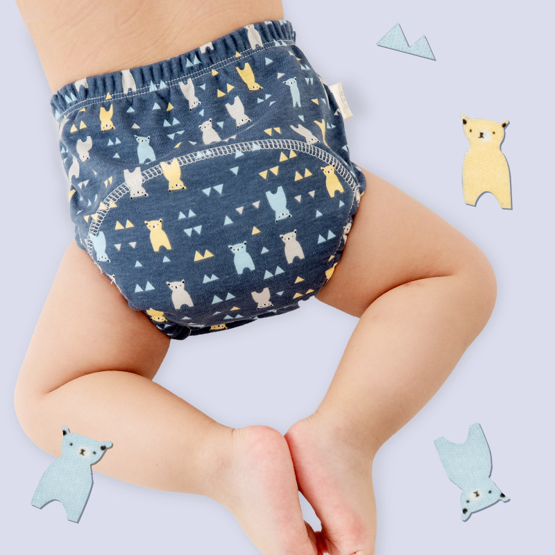 2021 Baby Training Pants Washable 6-Layer Cotton Diaper Pants Baby Diaper Pants Cotton Study Pants Summer Diaper Pants