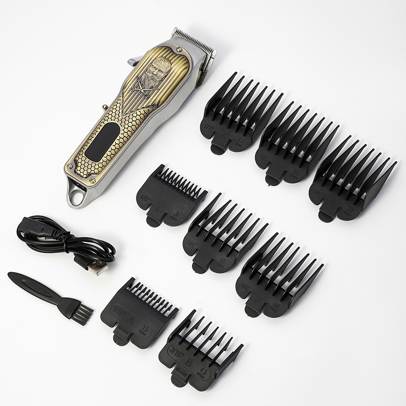 Amazon new bronze beard hair clipper electric hair clipper oil head electric hair clipper household hair clipper in stock