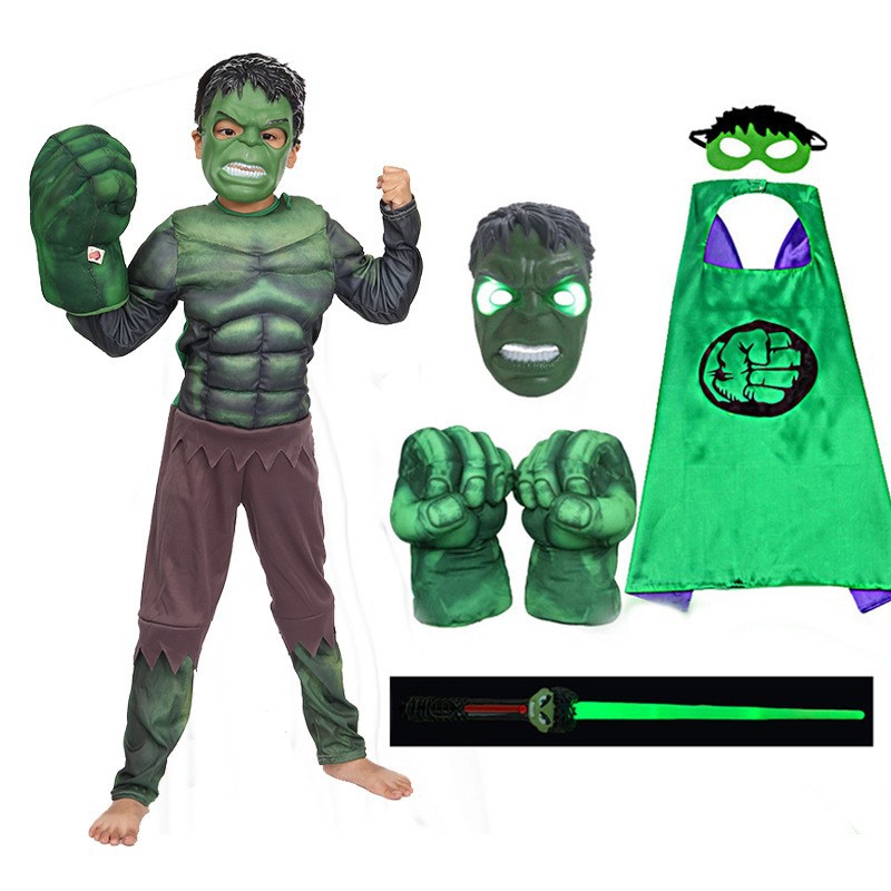 Halloween children Hulk muscle costume Hulk League of Legends performance stage dress up Hulk role