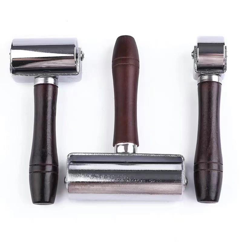 New starting point leather roller push wheel roller pressure wheel diy handmade leather Press tool solid leather roller