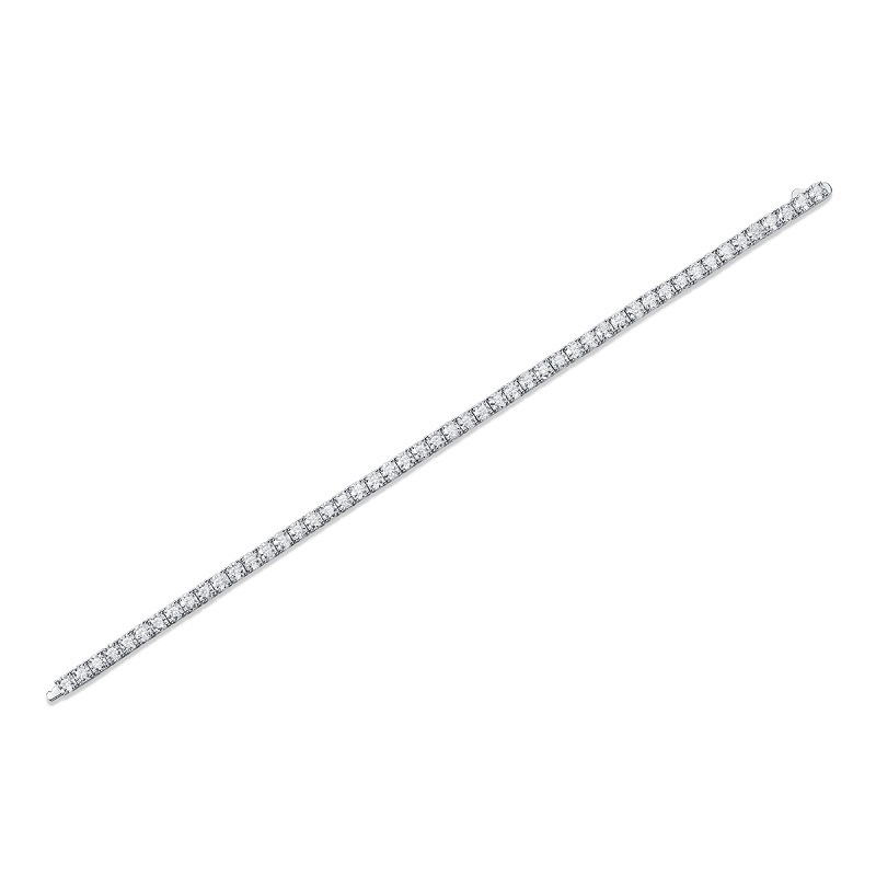 S925銀莫桑石テニスブレスレット女性新男性女性銀金メッキクロスボーダー熱売ブレスレット現物