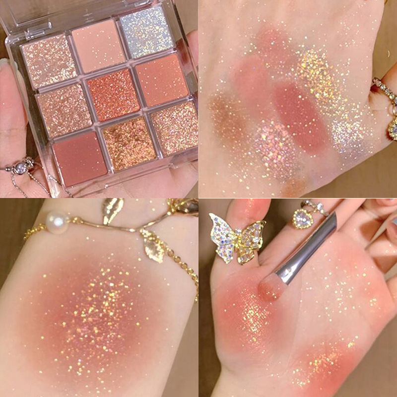 Capel full range of nine-color eye shadow plate matte glitter pearl matte earth color parity eye shadow wholesale