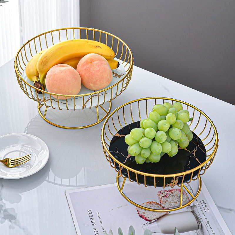 Creative Glass Fruit Plate Living Room Coffee Table Household Candy Plate for Snacks Melon and Fruit Plate New Style Dispensary Plate Ornaments