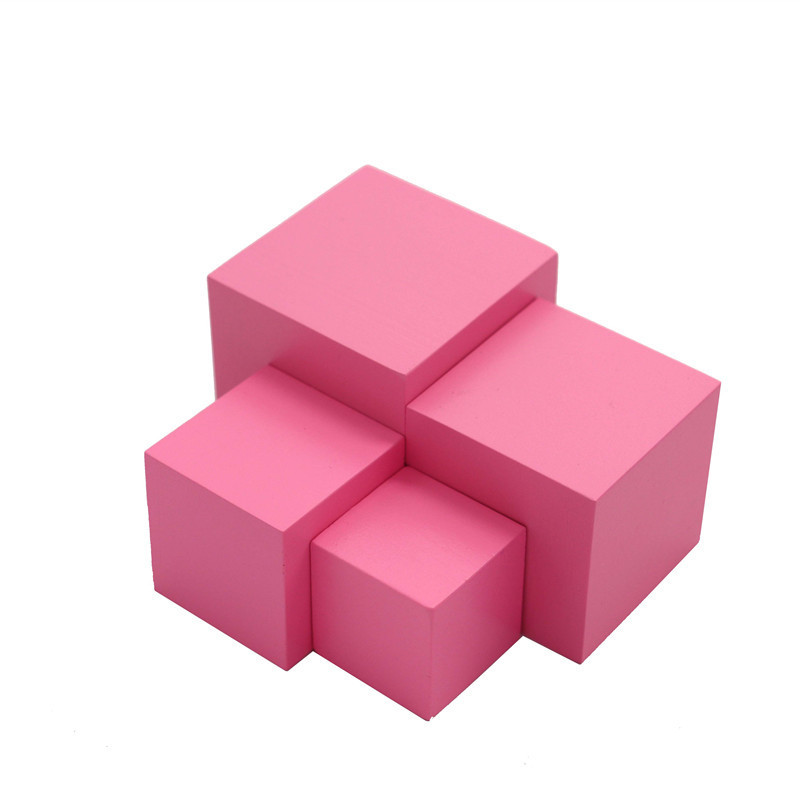 Монтессори международное издание Pink Tower Сенсорный детский сад Монтессори Раннее детское образование Обучающие инструменты Детские игрушки