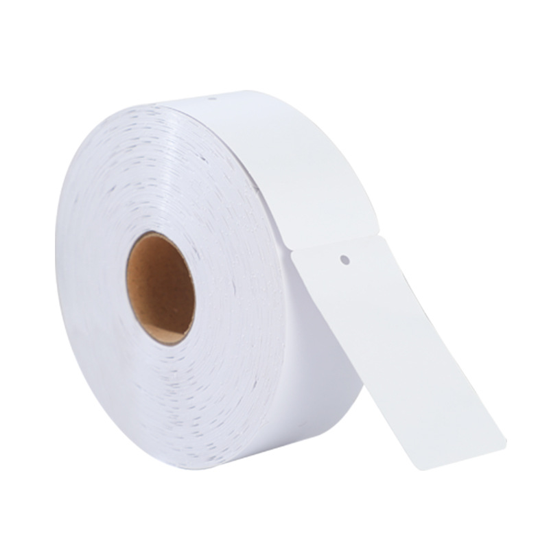 Spot roll blank clothing certificate tag custom label coated paper printing paper roll sign Universal