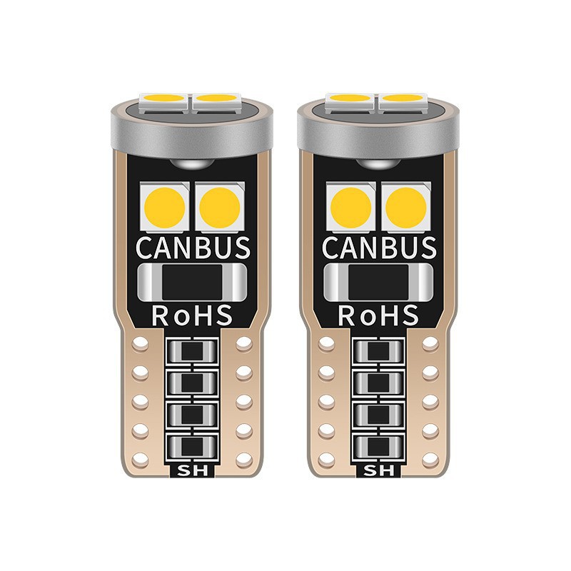 Car LED T10 3030 6SMD decoding width indicator light high-power highlight reading light infinite driving light W5W