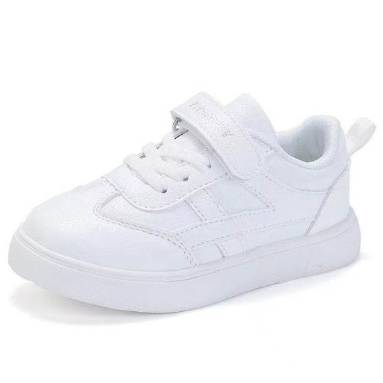 Factory direct children's small white shoes wholesale school designated 2024 new spring and autumn shoes for boys and girls school shoes