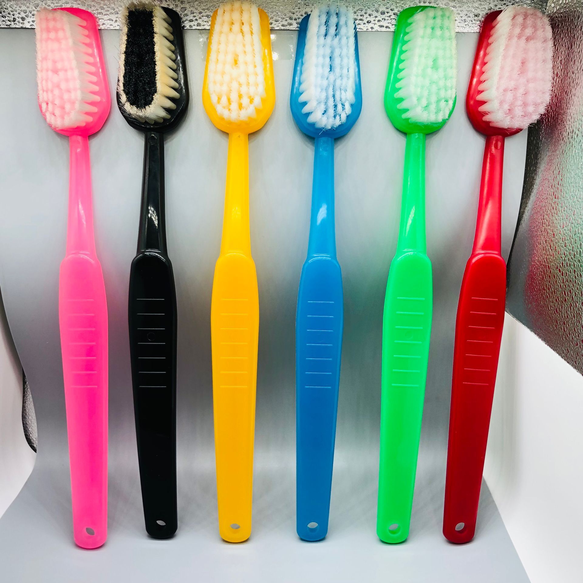 Large Toothbrush Large Toothbrush Rubbing Brush Bath Brush Cleaning Brush Hotel Long Handle Massage Back Rubbing Bath Brush Bath Brush