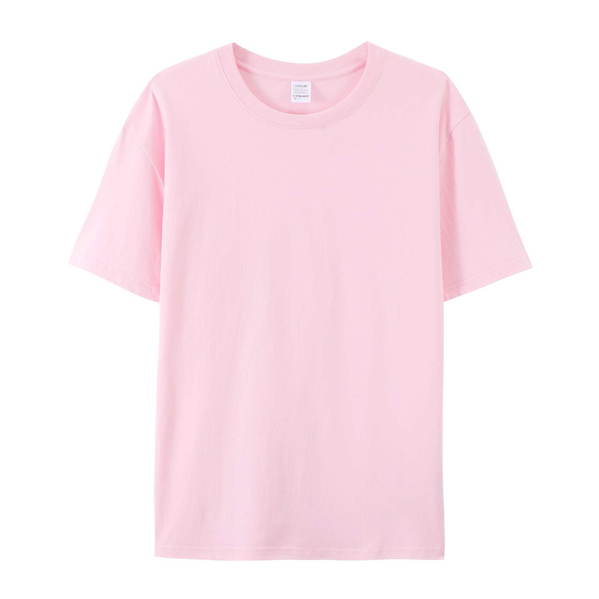 Foreign Trade European Size Large Round Neck Short Sleeve T-Shirt Printed and Embroidered logo Cultural Advertising Shirt Enterprise Work Group Party Clothes
