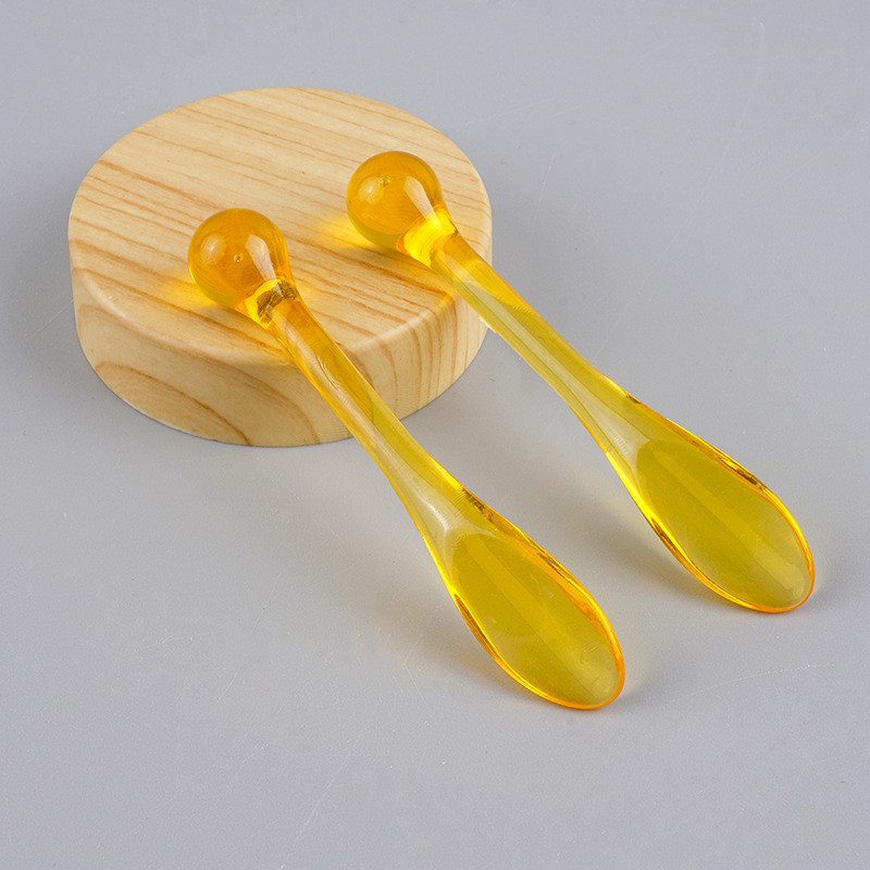 Spoon Cosmetic Sub-packing Tool Spice Spoon Round Head Transparent Massage Stick Mask Spoon Beauty Cosmetic Skin Care Plastic Spoon