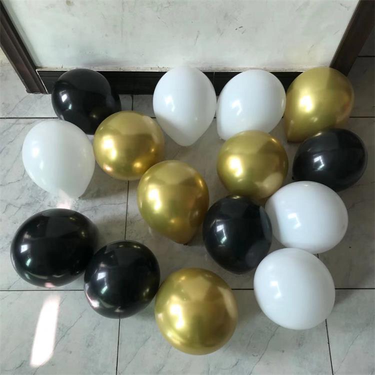 5 inch 10 inch 12 inch 18 inch matte balloon black white gold bar party decoration photography props