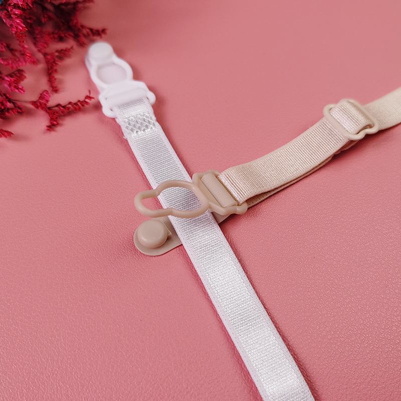 Upgraded version with latch underwear sports non-slip belt bra shoulder belt non-slip buckle high elastic multi-color fixed buckle invisible