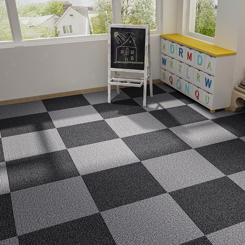 Self-adhesive waterproof carpet splicing square office bedroom full commercial large area cement floor paving anti-slip resistance