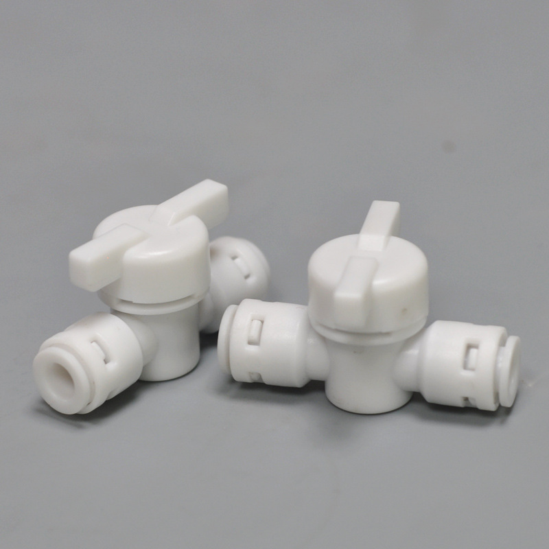 Two-point ball valve straight-through switch water purifier accessories connector 2-point waste valve drain valve pipe fittings manufacturers wholesale