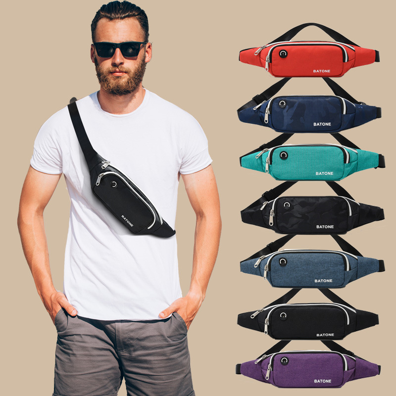 Close-fitting waist bag men's sports running mobile phone belt bag chest bag women's trendy small lightweight waterproof wear-resistant