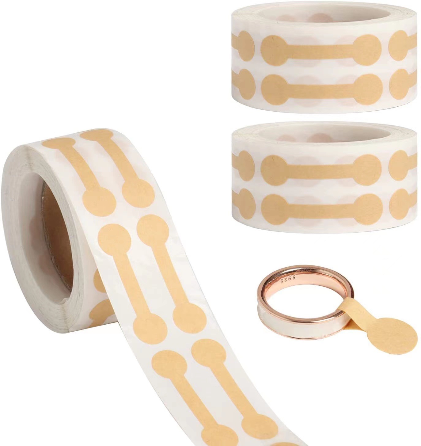Jewelry price decorative natural kraft paper handmade sticker labels
