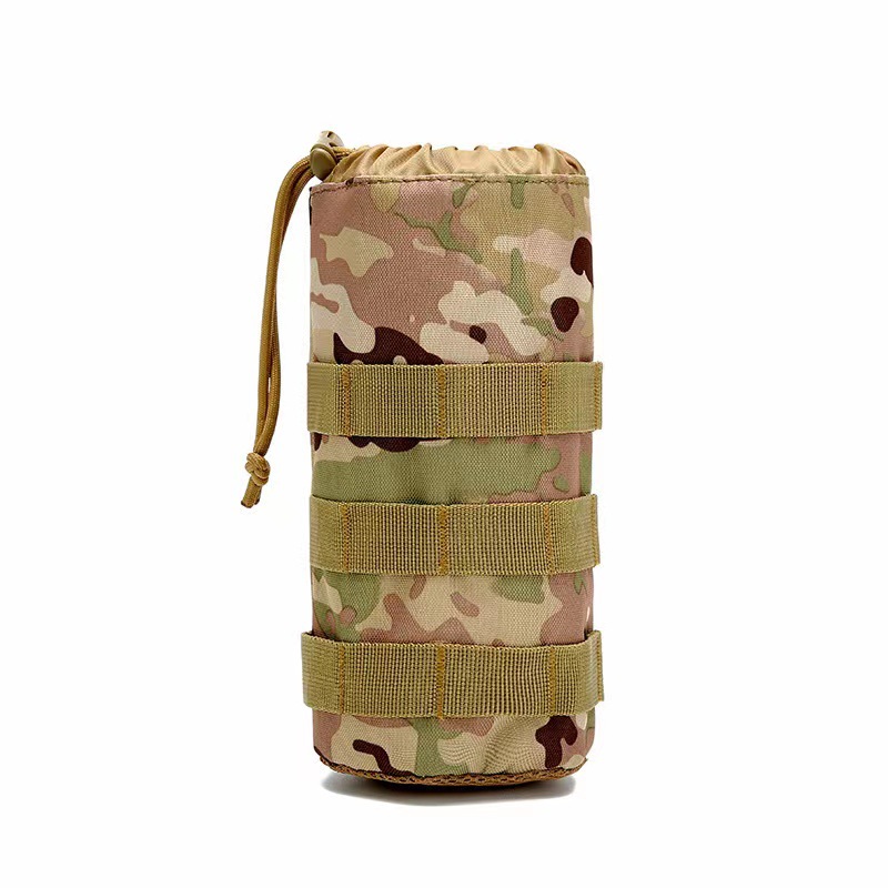 Тактический Набор чашек MOLLE System Сумка для чайника для воды Военный вентилятор Открытый набор чайников для воды Талия Подвесная тактическая сумка для чайника Камуфляж прикреплен