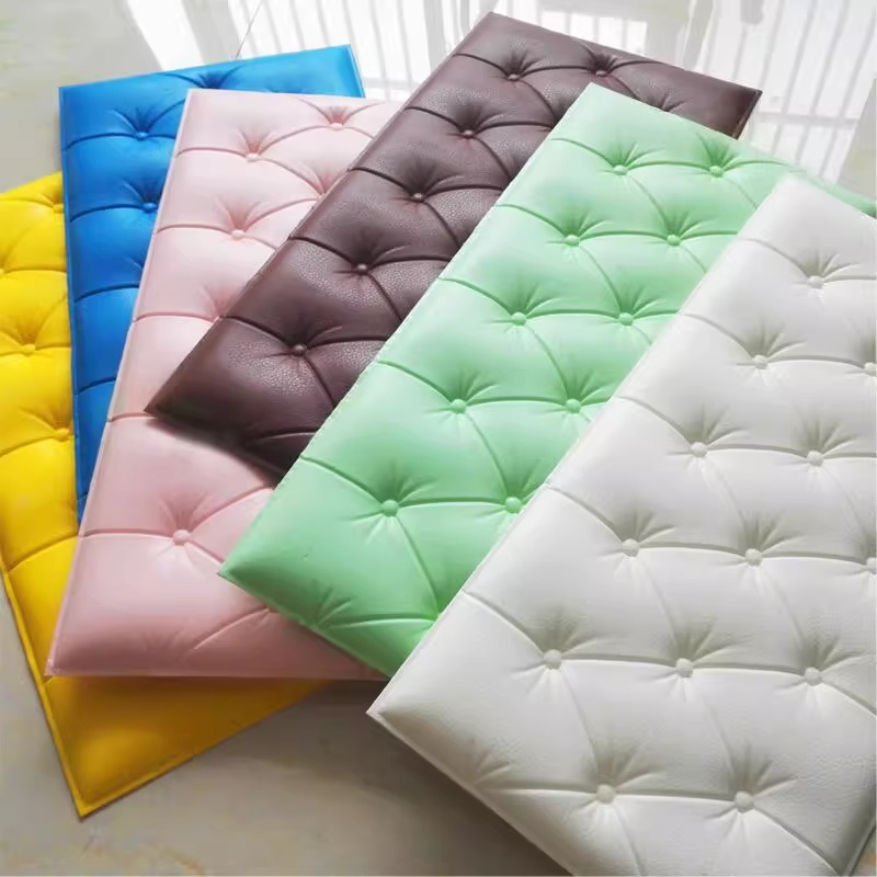 Anti-collision wall stickers bedside stickers decorative foam wallpaper self-adhesive soft bag wall circumference children 3d tatami cushion