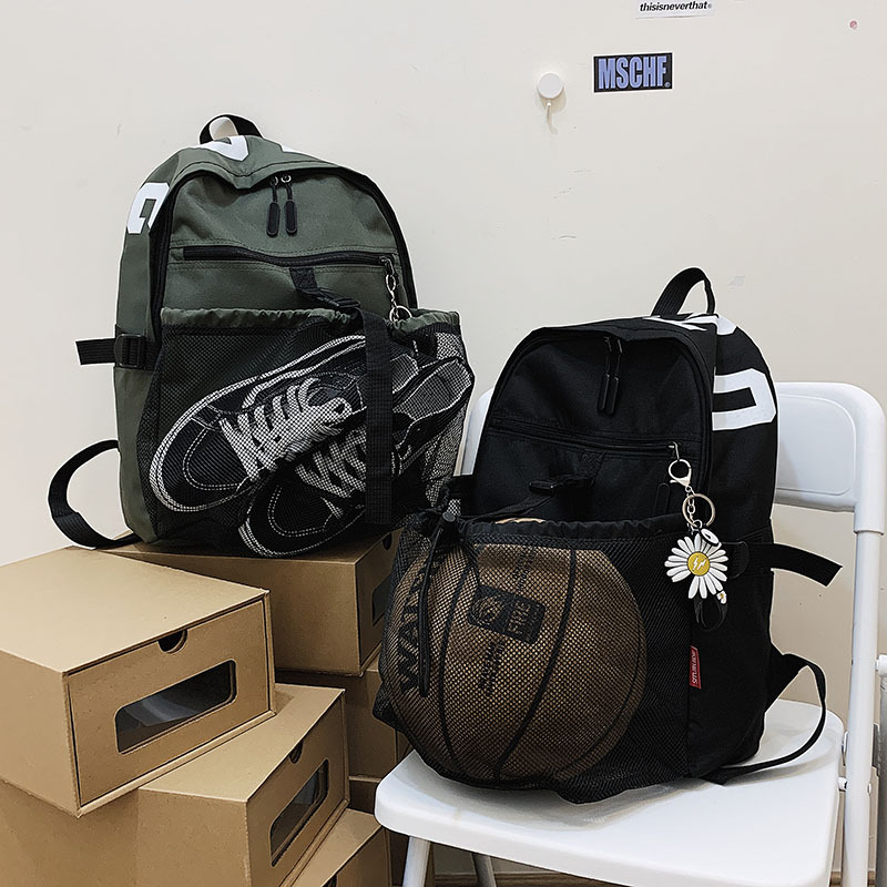 Basketball bag multifunctional training backpack portable large capacity sports bag student drawstring basketball backpack football