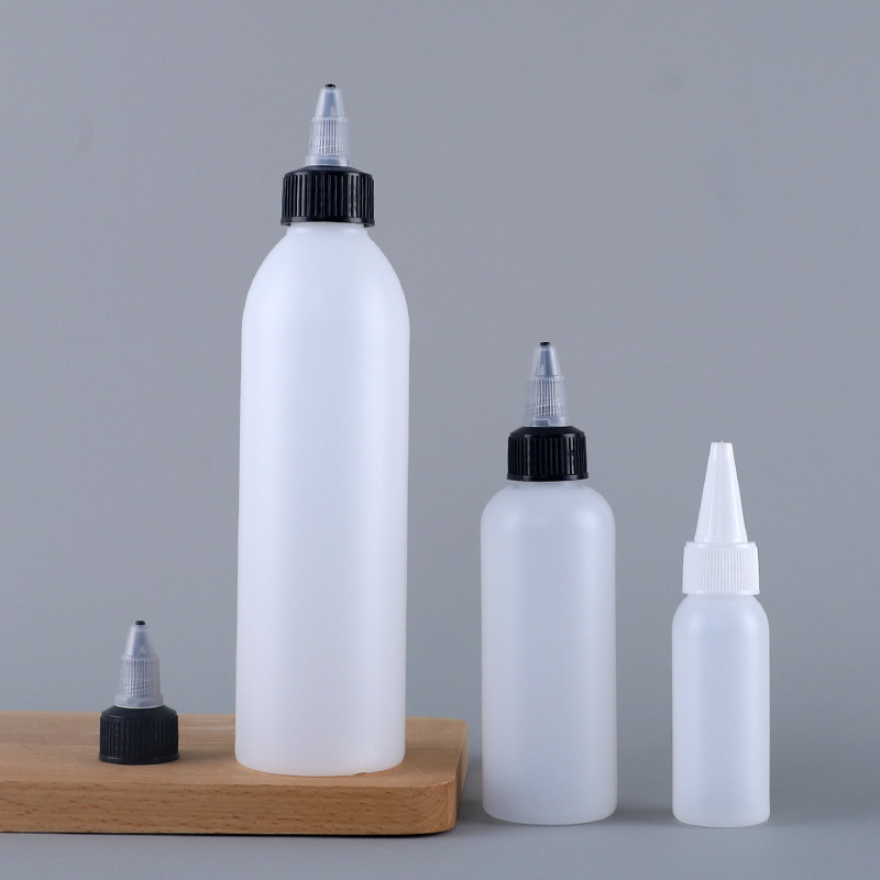 Pet Ear Drops 60ml Squeezable Ketchup Pointed Nozzle Bottle Gel Lid Salad Sauce Plastic Bottle Pigment Dispenser Bottle