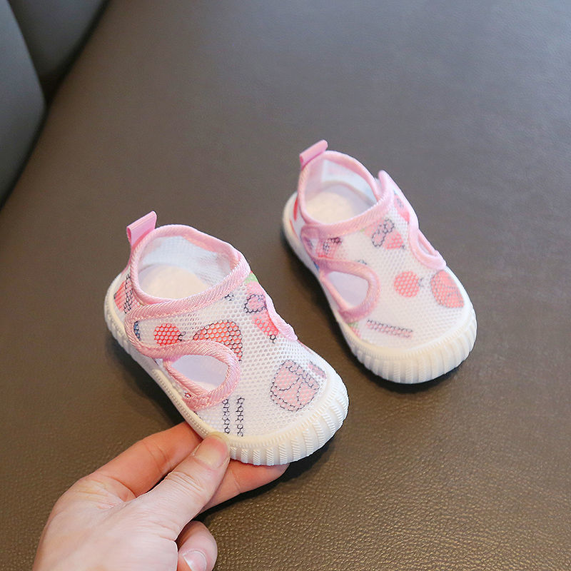 Summer 0-1-5 years old baby net shoes 2 boys soft bottom breathable toddler shoes baby girl non-slip single-layer shoes baby sandals