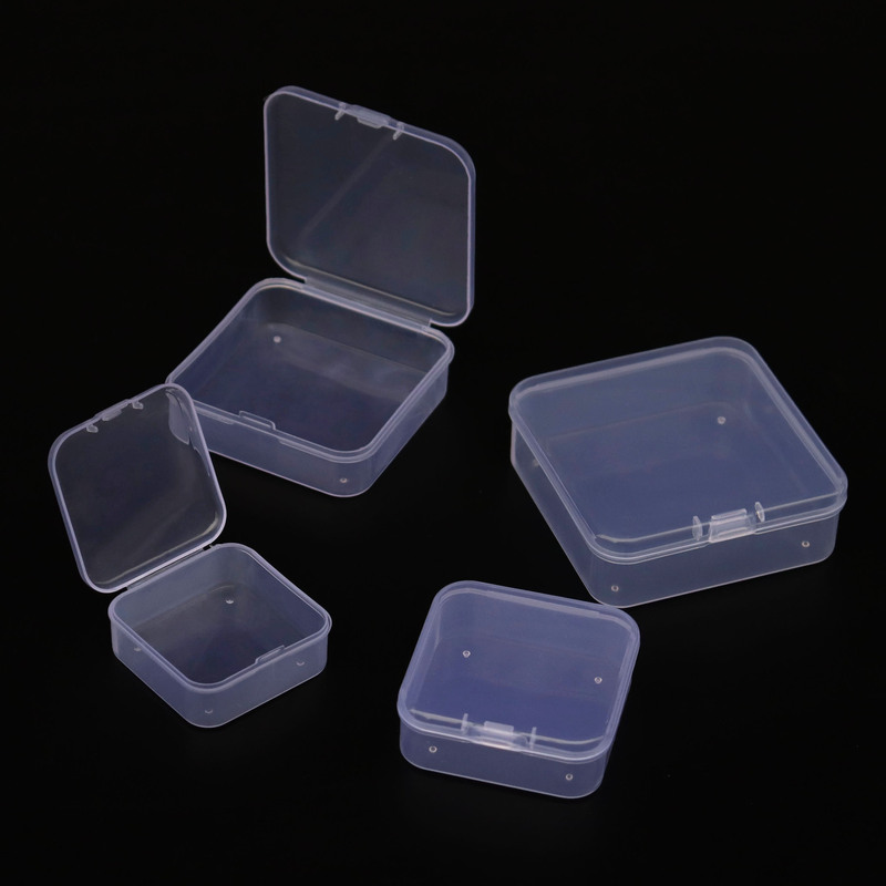 正方形ジュエリービーズ収納ボックスppプラスチックステッカー部品サンプルボックスネジ部品漁具整理ボックス|undefined