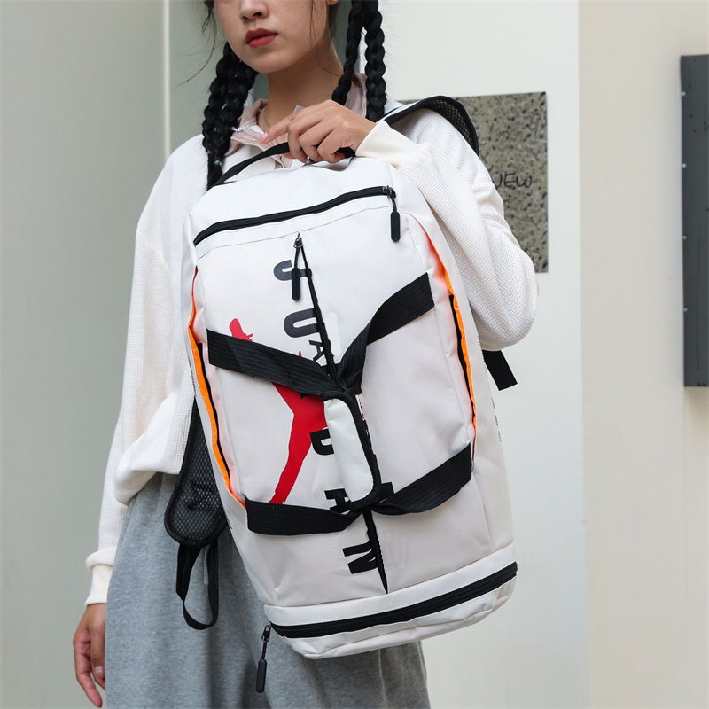 [Factory Supply] Backpack Portable Double-Shoulder Travel Bag Outdoor Training Bag Men's and Women's Sports Fitness Bag