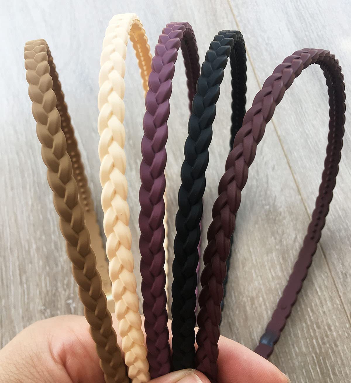Japanese and Korean Style Frosted Narrow Edge Braid Hairband Simple Elegant Fashionable Women's Hair Band Headwear Hair Accessories