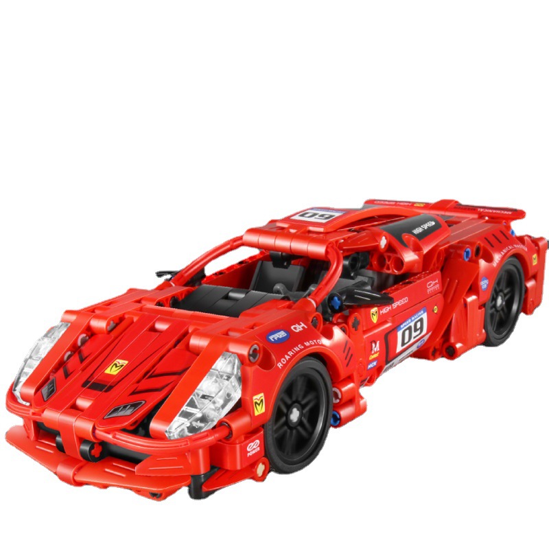 Strict selection of building blocks sports car assembly racing car programming remote control robot three-change model difficult children's educational toys