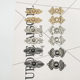 Spot Metal Hanfu Tang Suit Collar Buckle Buckle Cheongsam Metal Buckle Retro DIY Bright Buckle