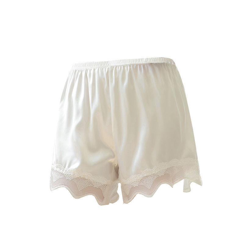 jk safety pants wholesale Ice Silk three-point seamless lace anti-light shorts women's summer loose thin bottoming skirt pants