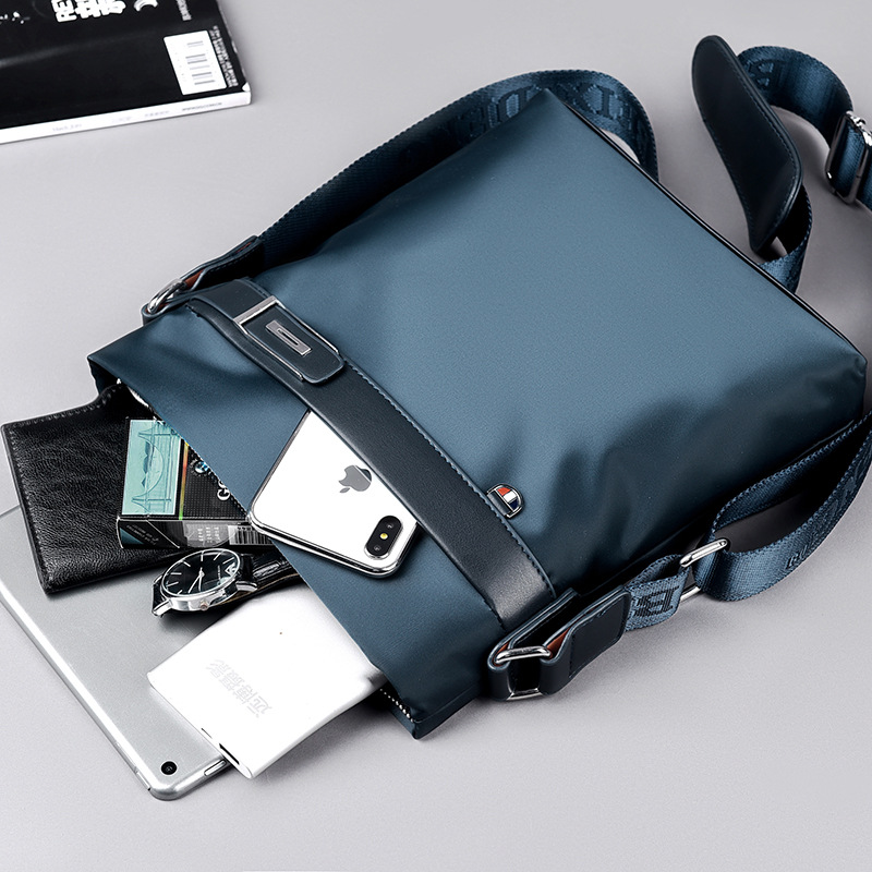 Oxford Men's Bag Shoulder Bag Casual Crossbody Bag Fashionable Men's Bag Canvas Cross Bag Trendy Men's Vertical Small Backpack
