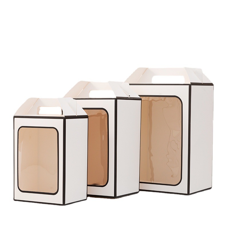 Teachers' Day Window Accompanying Gift Paper Bag Gift Box Gift Box Handbag Thickened Doll Products Gift Box Gift Bag